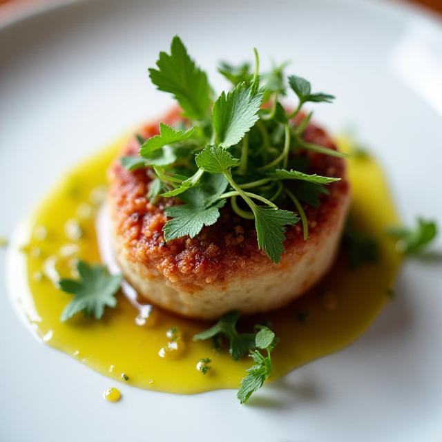 Artfully plated signature dish by Twilight Bites